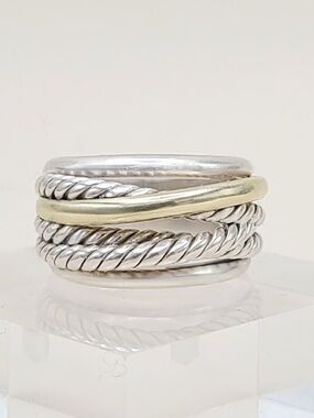 David Yurman Crossover Ring With Gold
